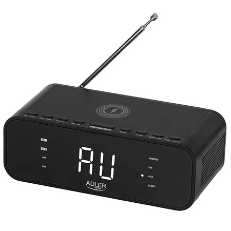 Radio cu Ceas Incarcare Wireless AD 1192 Negru Adler