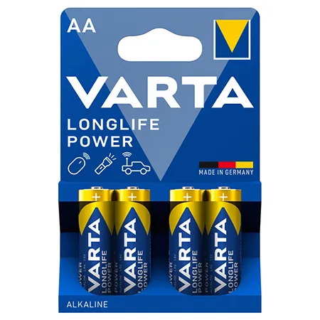 Baterie Alcalina Longlife Power LR6 BL4 Varta