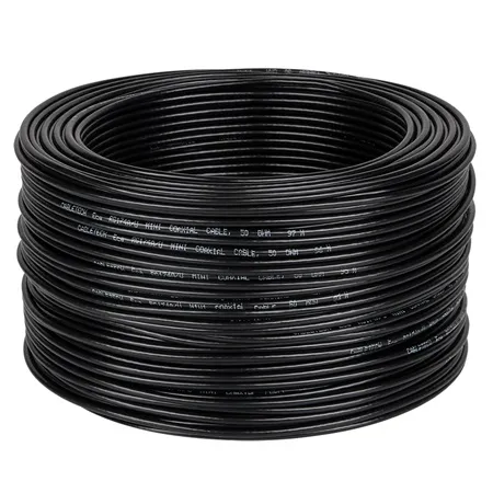 Cablu Coaxial RG174 50 Ohm Negru 100M