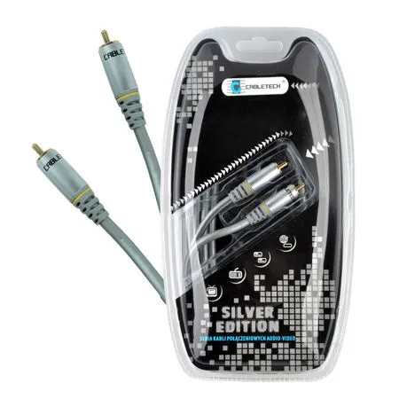 Cablu 1RCA-1RCA 0.5M Coaxial Silver Edition Cabletech