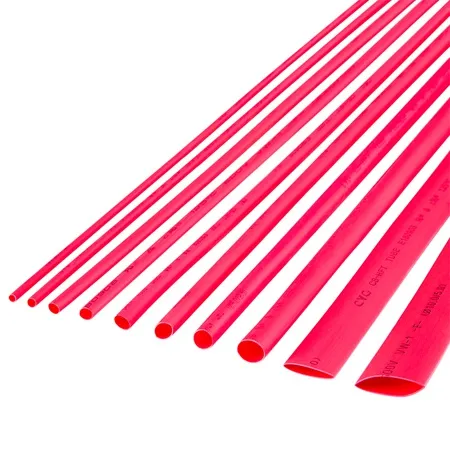 Tub Termocontractabil 2MM/1M Rosu Set 10BUC