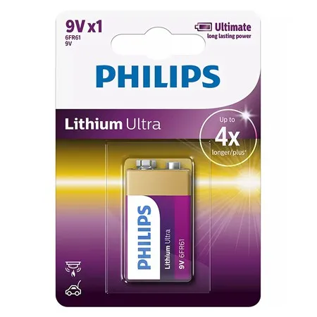 Baterie Lithium Ultra 9V Blister 1 Buc Philip