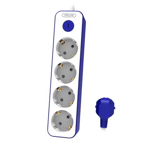 Prelungitor cu Intrerupator 4 Cai 1.5 M Philips