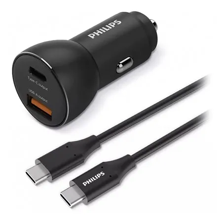 Incarcator Auto USB -A si USB Type C Philips