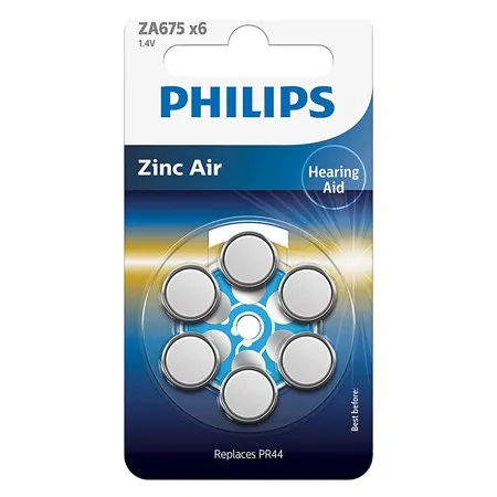 Baterie Auditiva Zinc Air Blister 6 Buc Phili