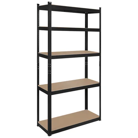 Raft Metalic 5 Polite 750KG MDF 180X90X40 Negru Rebel