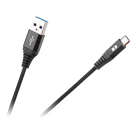 Cablu USB-USB Tip C 0.5 Rebel Negru