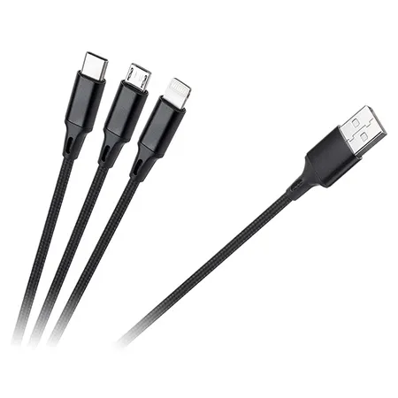 Cablu USB 3 in 1 100CM Rebel