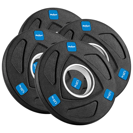 Disc Greutate Fonta Cauciucata Set 4 X 1.25 KG Rebel AC