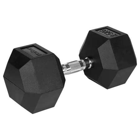 Gantere Dumbbell Hex Fonta Cauciucata 25KG Rebel Active