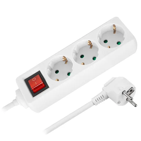 Prelungitor  3 Prize cu Intrerupator 3X1.5MM 3.0M Rebel