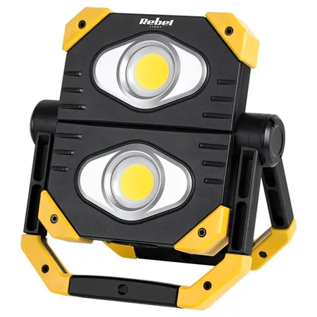 Reflector LED 2X 9.5W COB Acu 3.7V 5AH Rebel