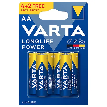 Baterie Alcalina Longlife Power LR6 4+2 Varta