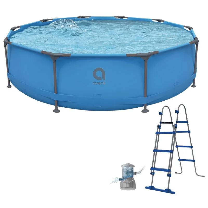 Piscina Cadru Metalic 366 H100 Filtru si Scara