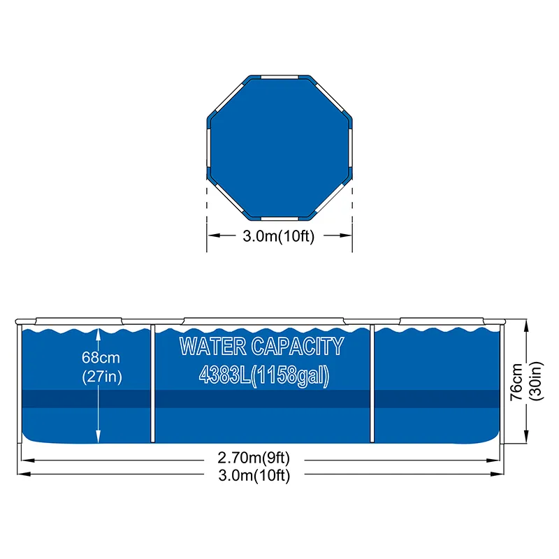 Piscina Cadru Metalic 305 H76 Filtru