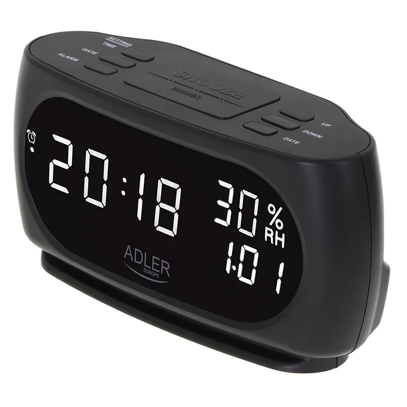 Ceas Alarma cu Afisare Temperatura si Umiditate Adler