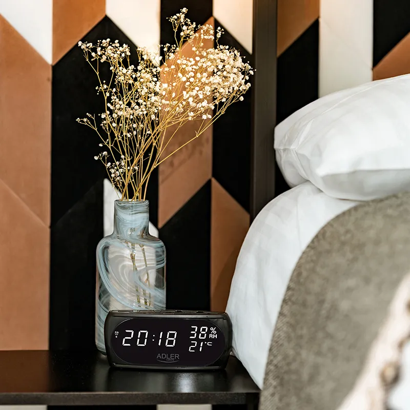 Ceas Alarma cu Afisare Temperatura si Umiditate Adler