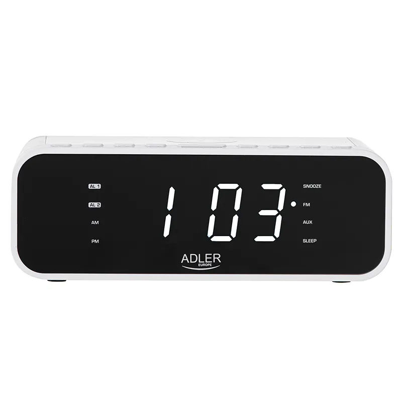 Radio cu Ceas Incarcare Wireless AD 1192 Alb Adler