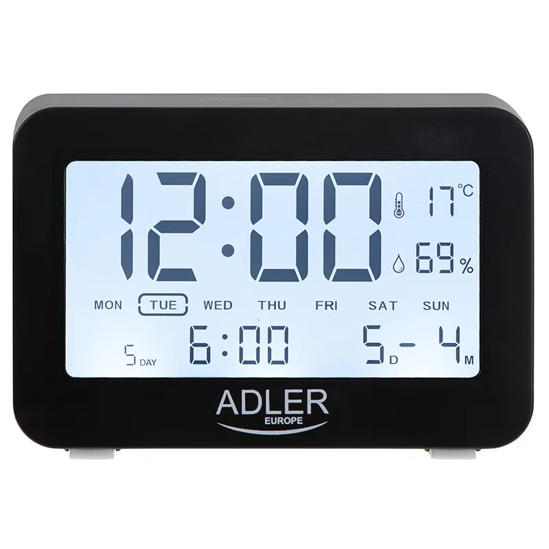 Ceas Alarma cu Baterii 2 X R6 Adler