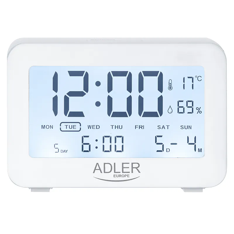 Ceas Alarma cu Baterii 2 X R6 Adler