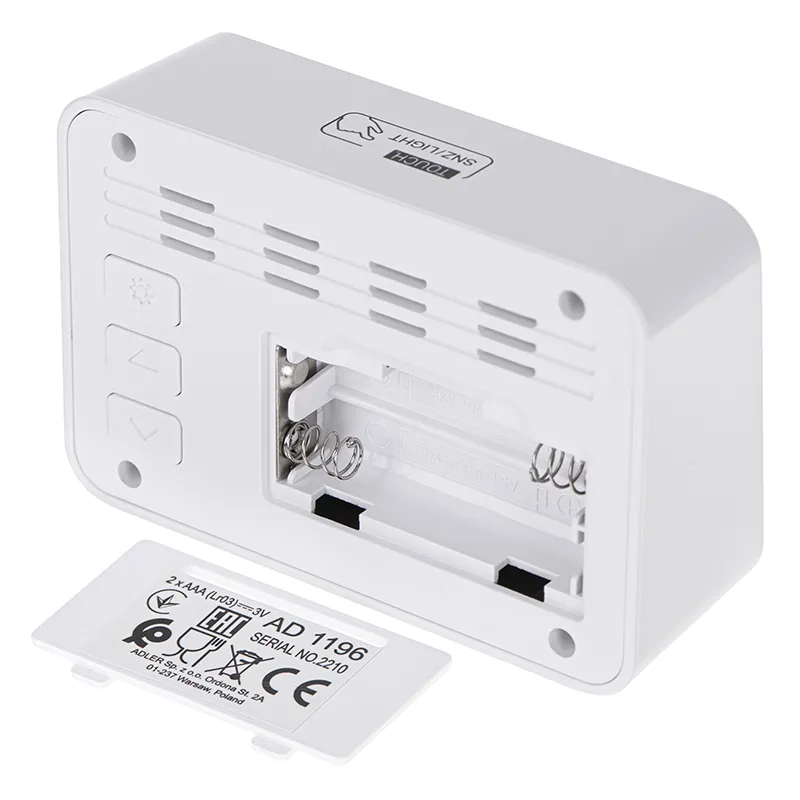 Ceas Alarma cu Baterii 2 X R6 Adler
