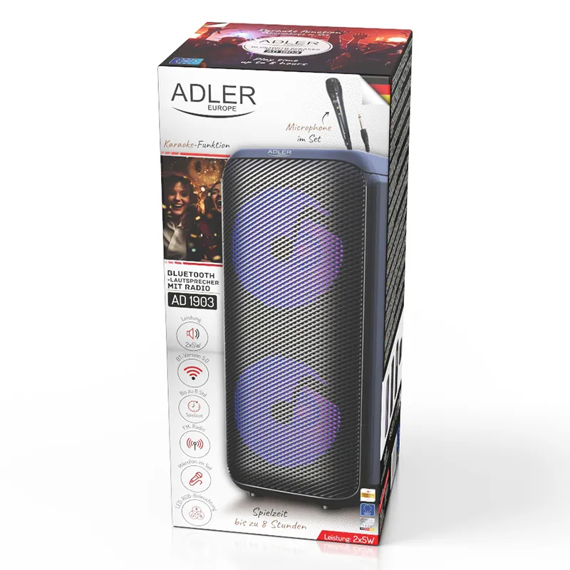 Boxa Bluetooth Karaoke AD 1903 Adler