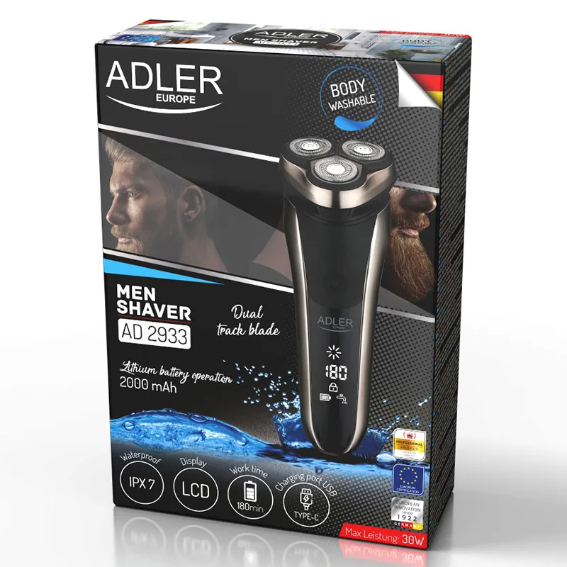 Aparat de Ras Rotativ 3 Capete Adler
