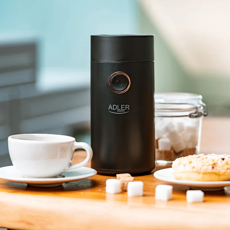 Rasnita Cafea AD 4446 Negru Auriu Adler