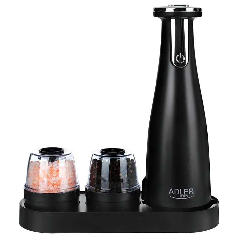 Set 3 Rasnite Condimente AD 4449B Negru Adler