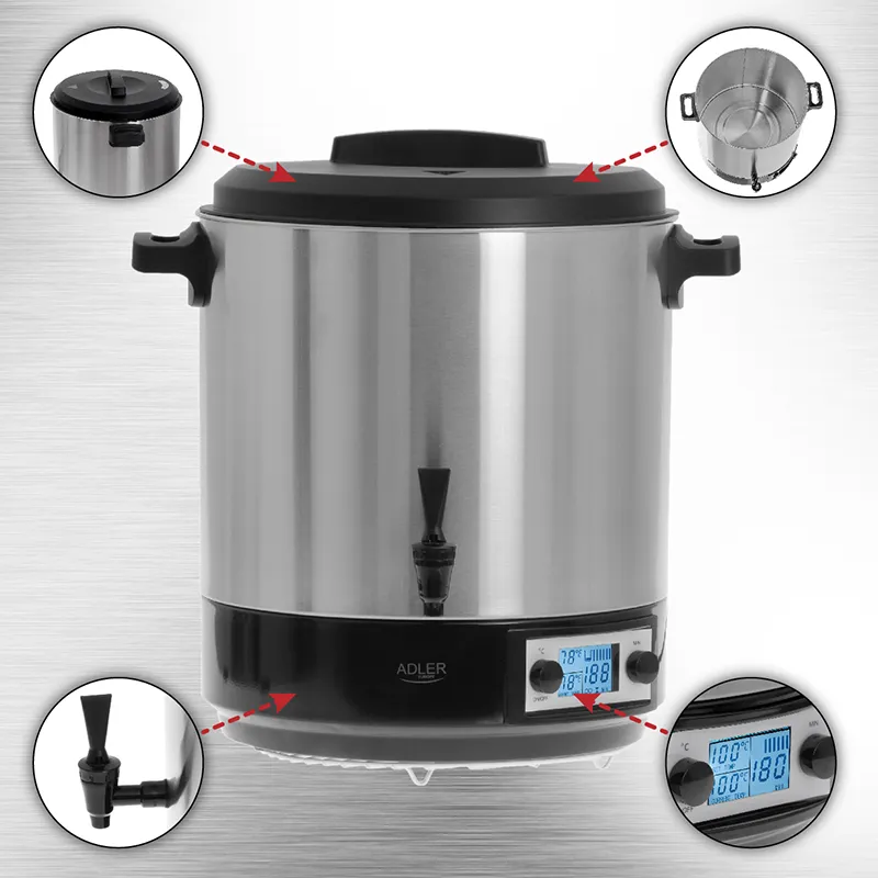 Oala Electrica de Pasteurizare 28L 2600W AD 4496 Adler