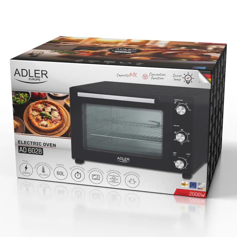 Cuptor Electric 60L 2000W AD 6028 Adler