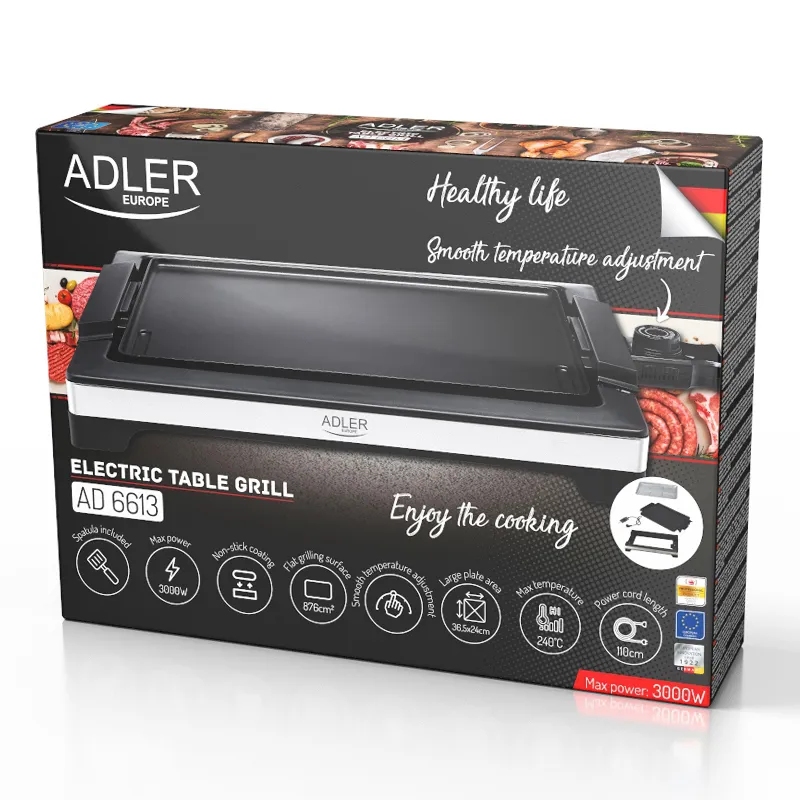 Grill Electric de Masa 3000W AD 6613 Adler