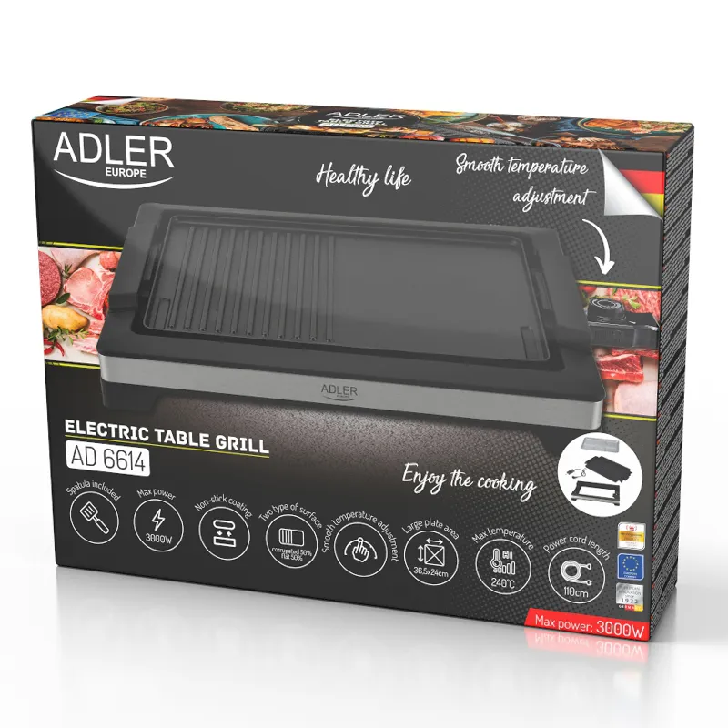 Grill Electric de Masa 3000W AD 6614 Adler