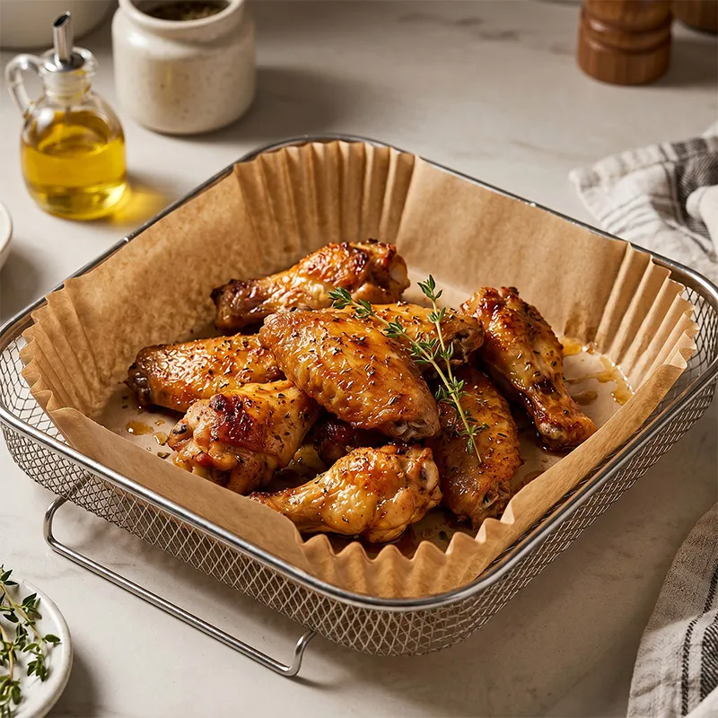 Hartie pentru Air Fryer Patrat 16CM 100BUC Adler
