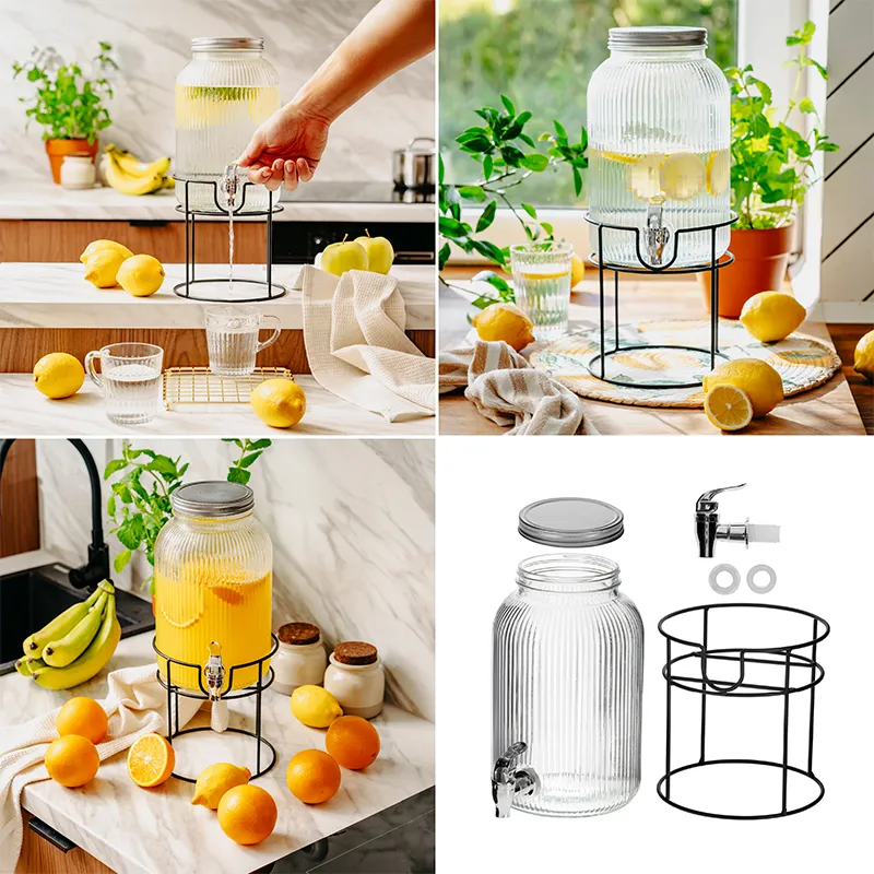 Borcan Limonada 4 L cu Stand si Robinet