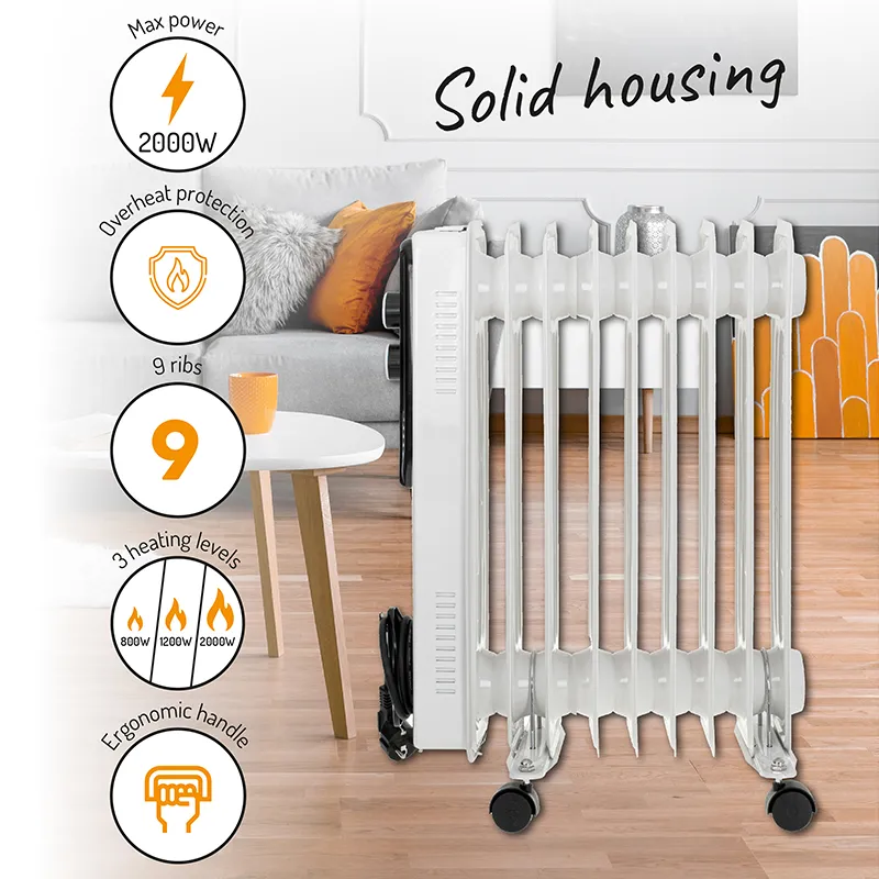 Radiator Ulei 9 Elementi 2000W AD 7816 Adler