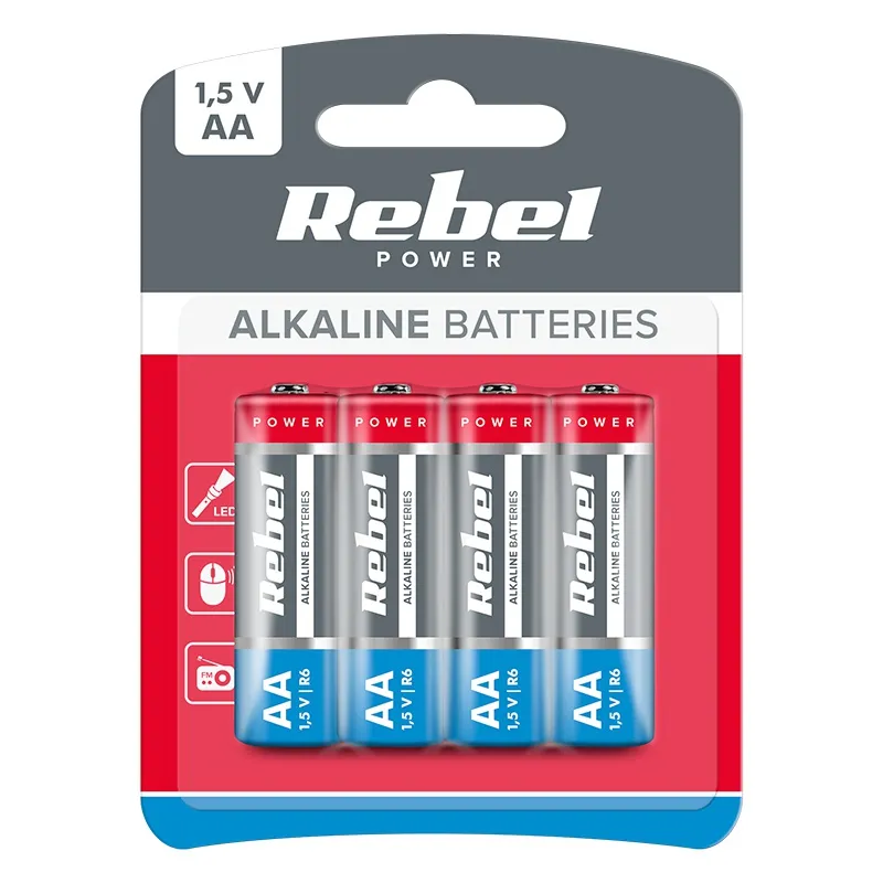 Baterie Alcalina AA 1.5V Blister 4 Buc