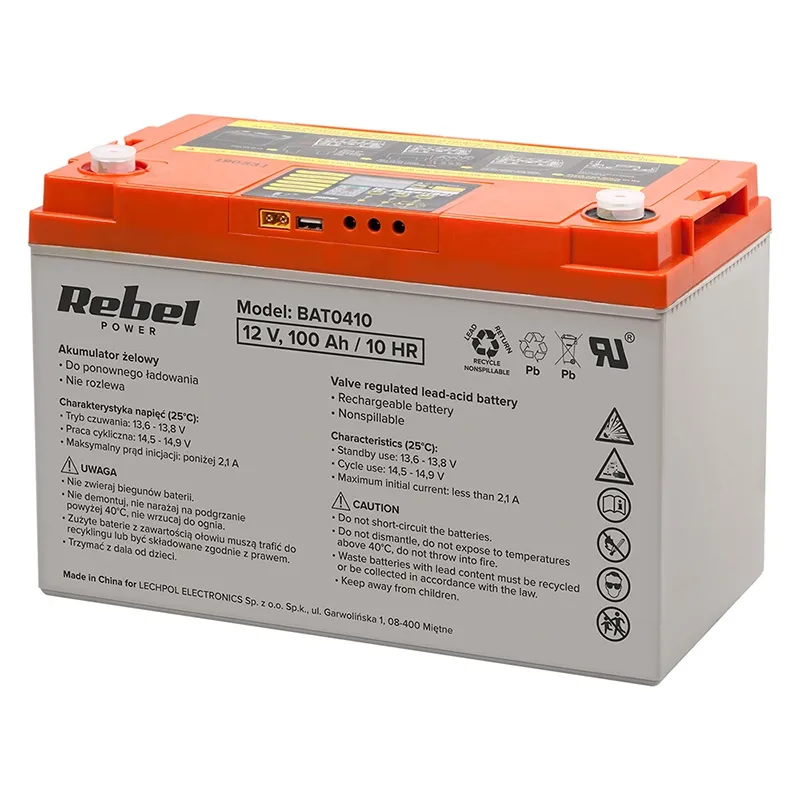Acumulator Gel Deep Cycle Afisaj 12V 100AH