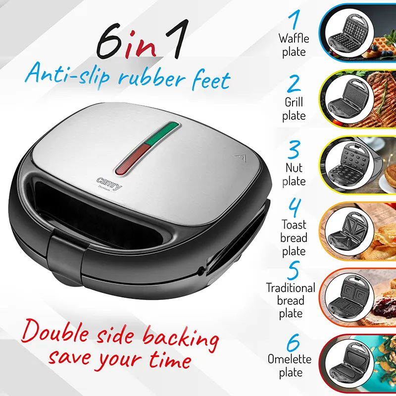 Sandwich Maker 6 in 1 1200W CR 3057 Camry