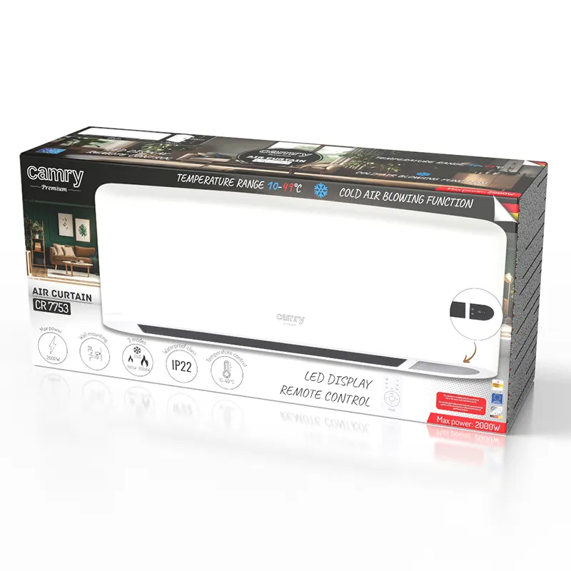 Aeroterma Tip Cortina Display LED Telecomanda 2000W