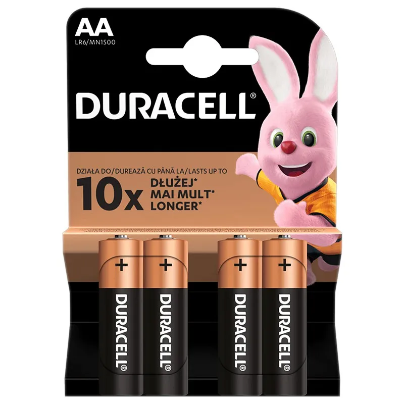 Baterie Alcalina Duracell LR06 Blister 4 Buc