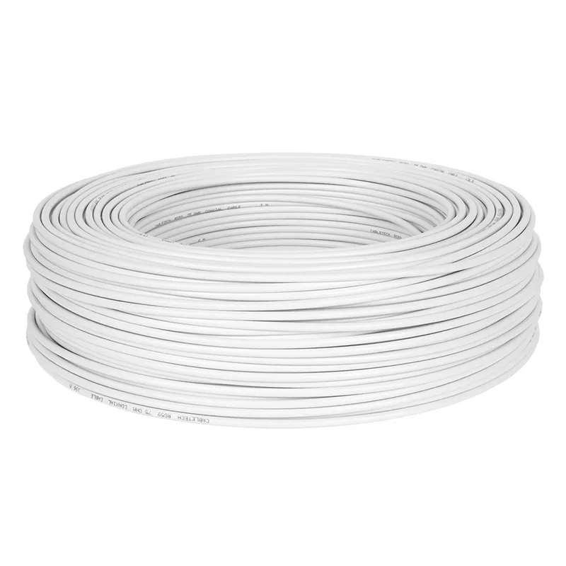 Cablu Coaxial cu RG59U Alb 200M