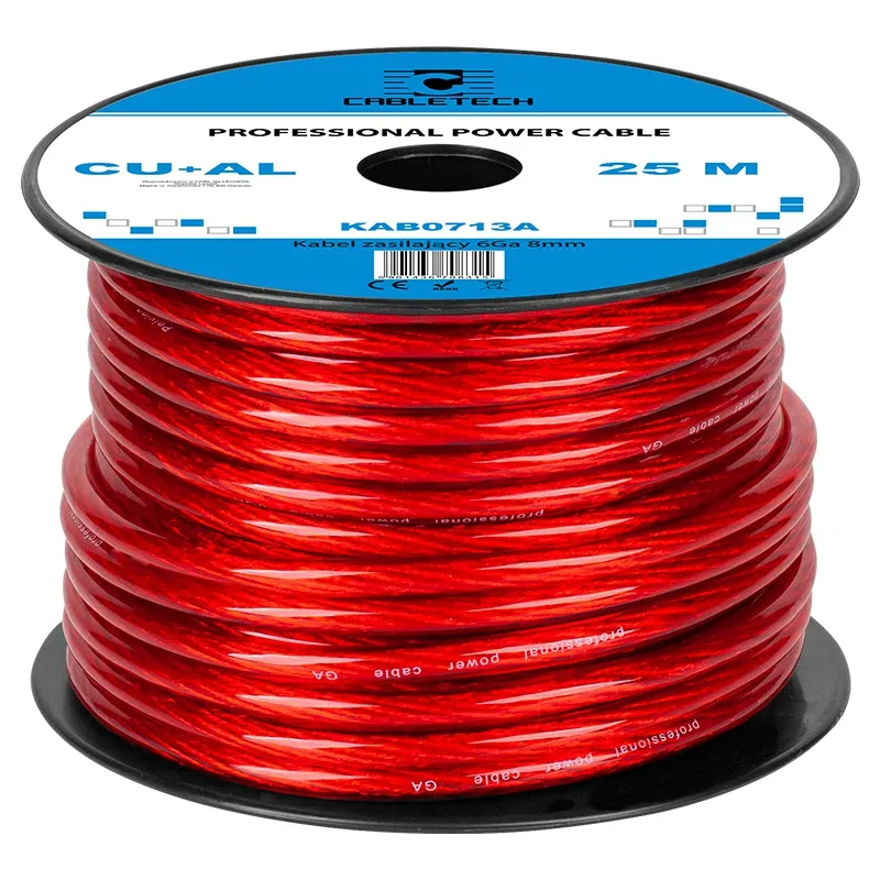 Cablu Putere cu-Al 6GA (7.8MM/13.29MM2) 25M R