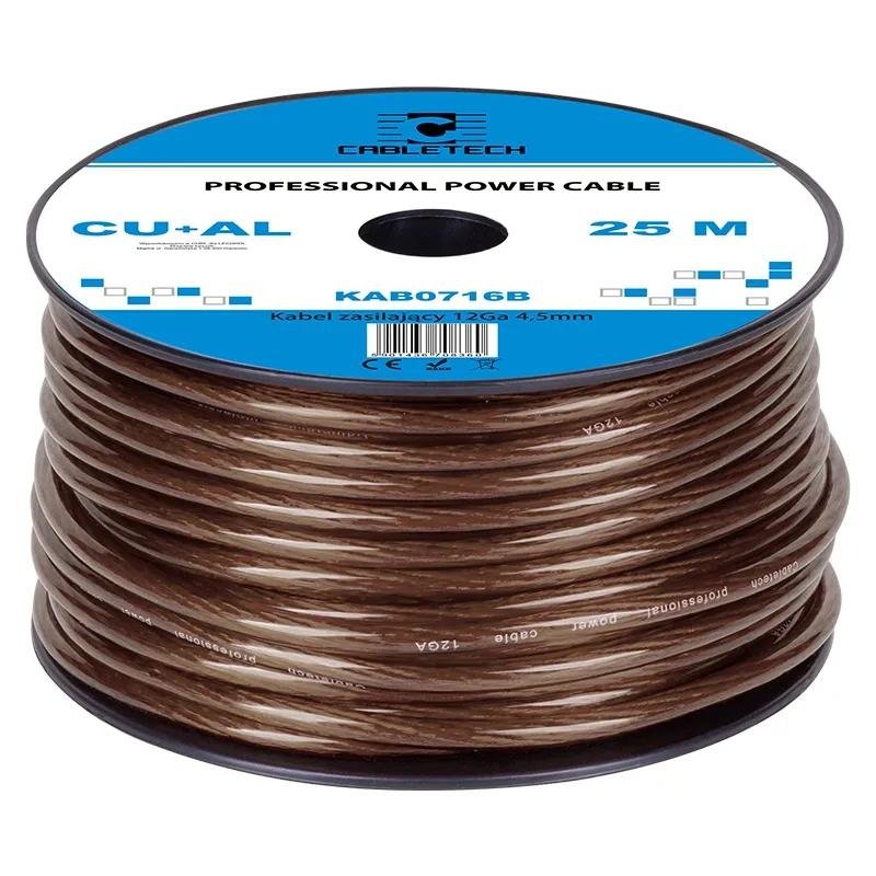 Cablu Putere cu-Al 12GA (4.5MM/3.31MM2) 25M N