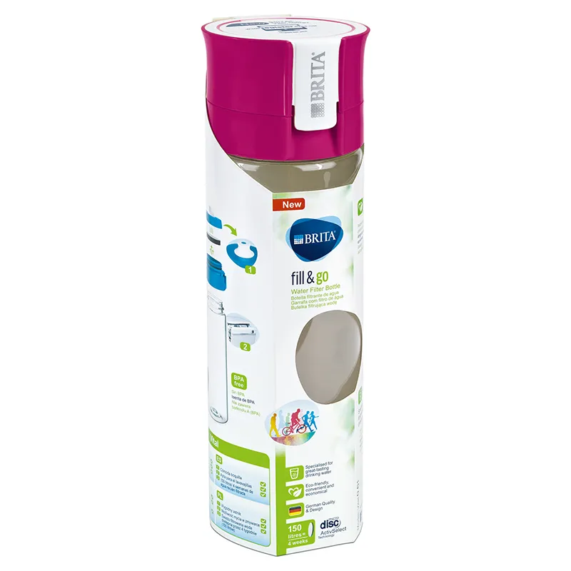 Sticla cu Filtru Fill&Go Vital 0.6 L Pink Brita