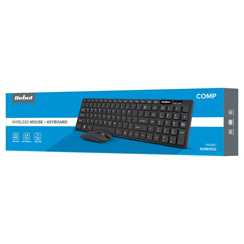Kit Tastatura si Mouse Wireless  WS300 Rebel