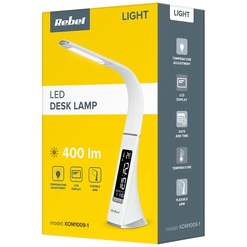 Lampa LED Birou Display Temperatura Rebel