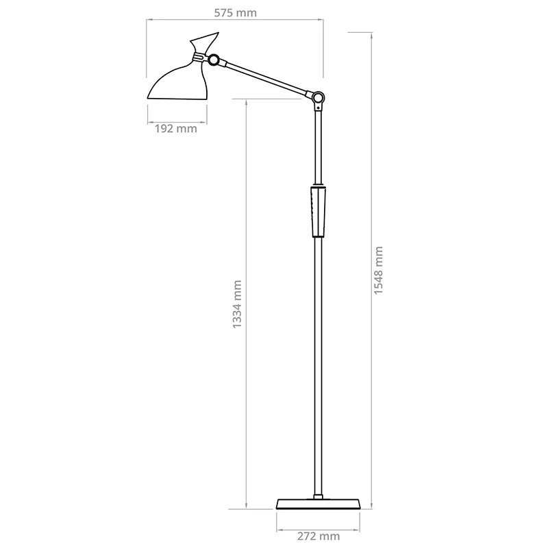 Lampa de Podea LED 12W+3W Rebel