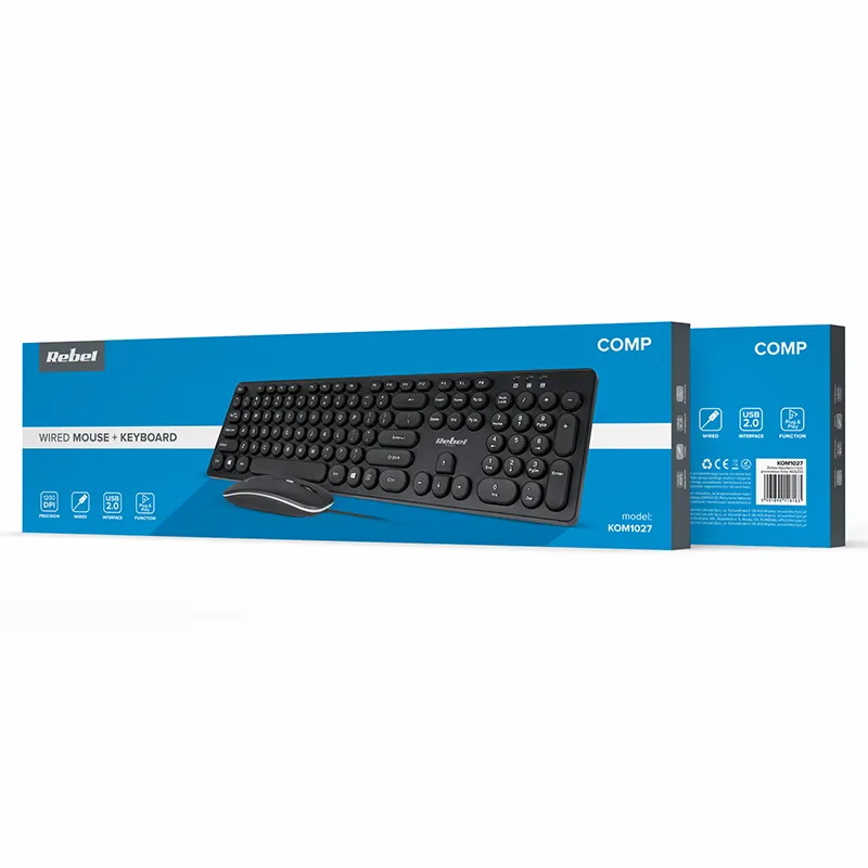 Kit Tastatura si Mouse cu Fir WDS200 Rebel