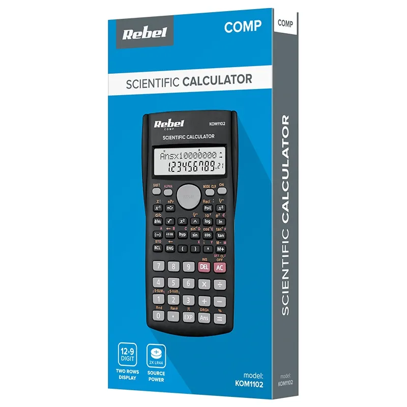 Calculator Stiintific 9/12 Digit Sc-200 Rebel